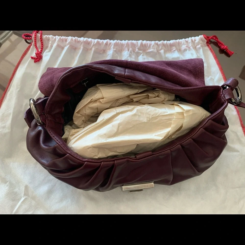 Plum Robert Pietri Leather Hobo - Picture 3 of 3